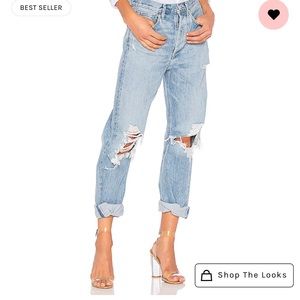 AGOLDE 90s Mid Rise Loose Fit in Fall Out